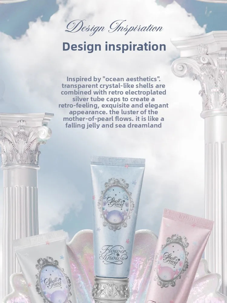 Makeup Flower Knows Shell Pearl Collection Primer Coloring Makeup Base Face Milk Brightening and Holding Make Up Concealer