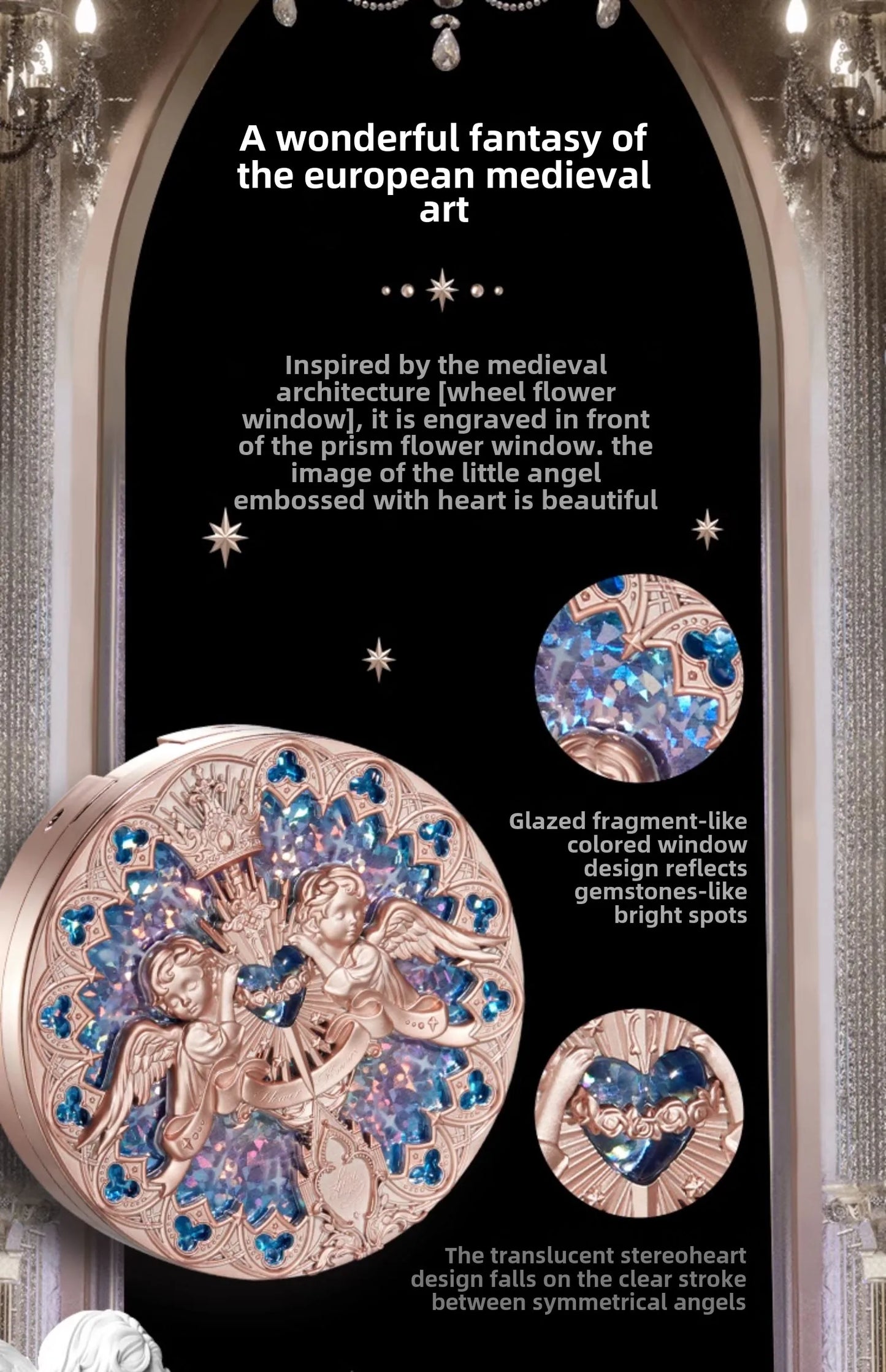 Flower Knows Little Angel Embossed Highlighter Natural brightening water light three-dimensional contour powder