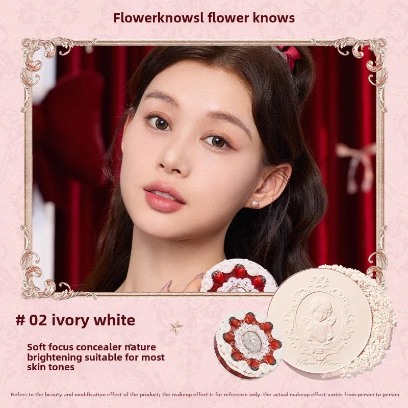 Flower Knows Little Angel Embossed Highlighter Natural brightening water light three-dimensional contour powder