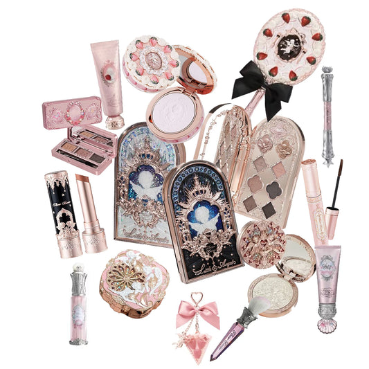 Flower knows Little Angel Big Makeup Sets Gift Box All In Eyeshadow Blush Cream Matte Lipstick Highlighter Full Kit De Maquillaje
