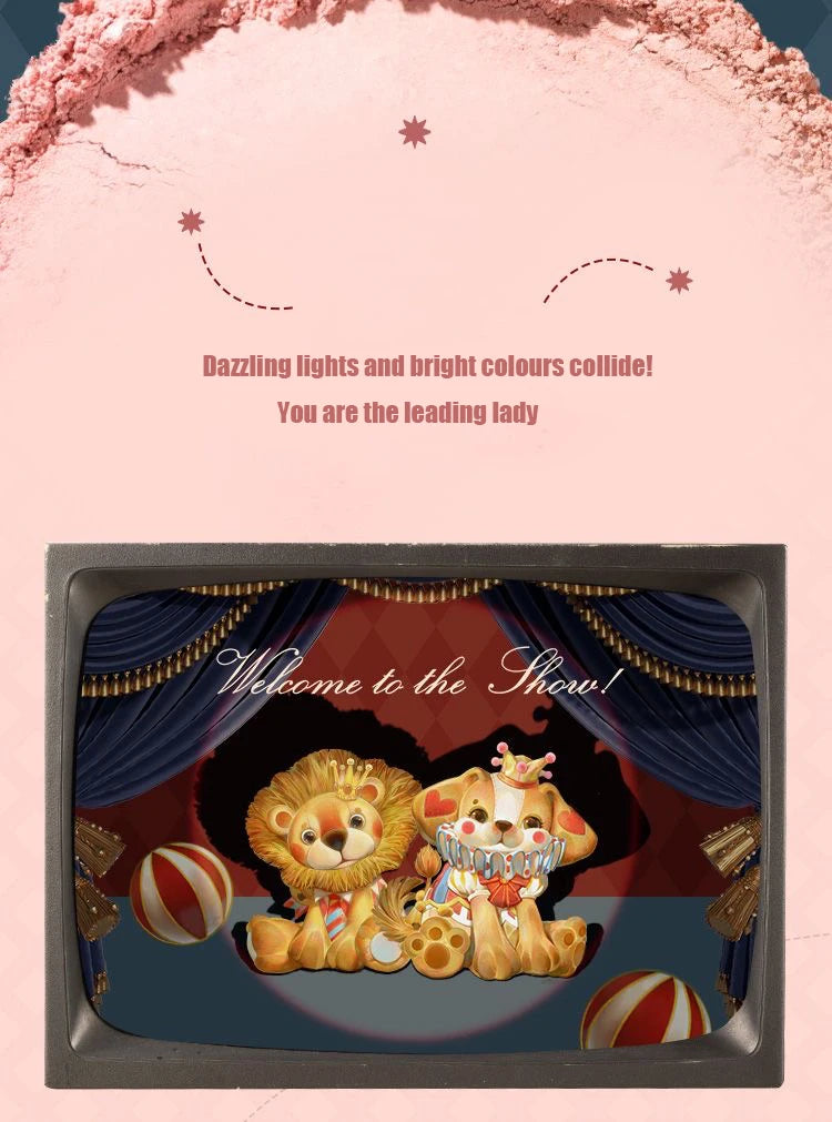 Flower Knows Blush Makeup Flower Knowing Circus Blue Purple Gradient Blusher Matte Natural Glow Face Powder Blushes 5g/0.17OZ