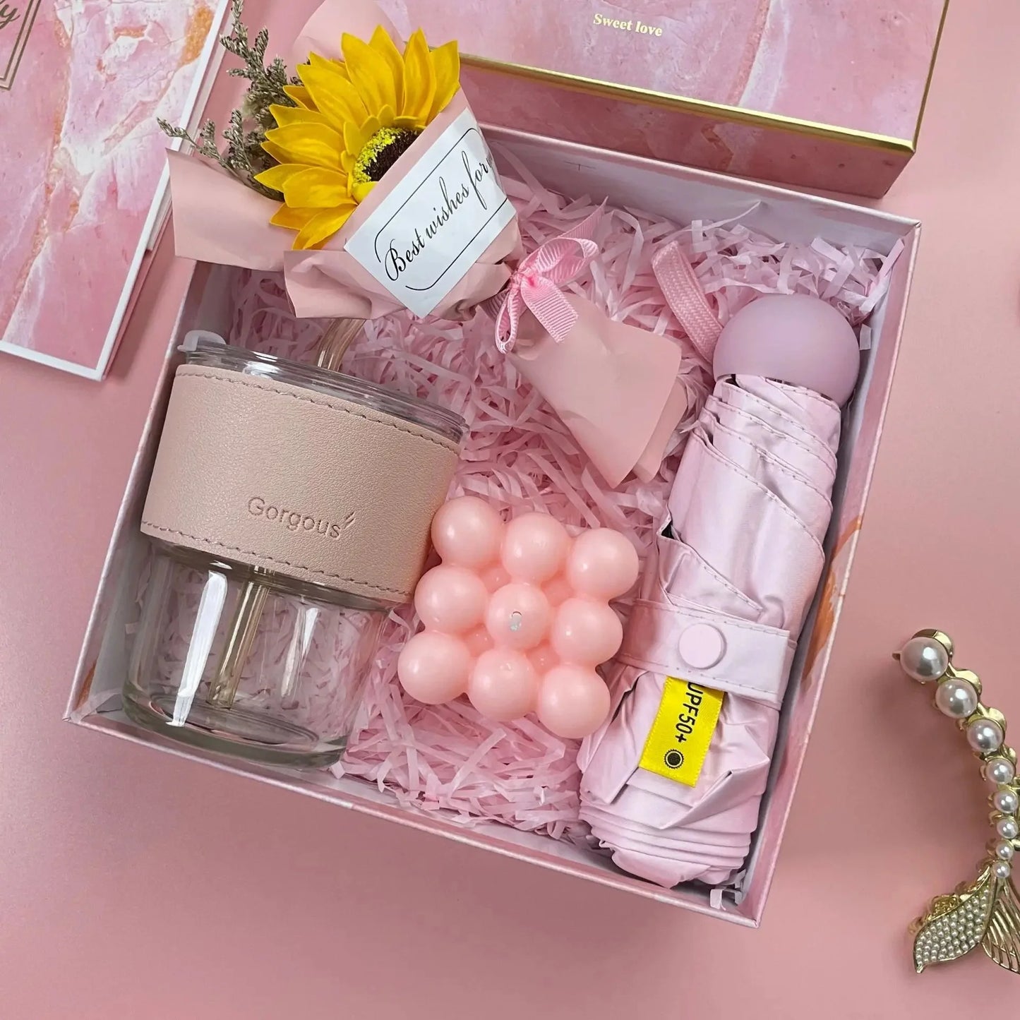 Luxury Gift Box Set for Women – Bridesmaid & Birthday Present with Accessories & Greeting Card