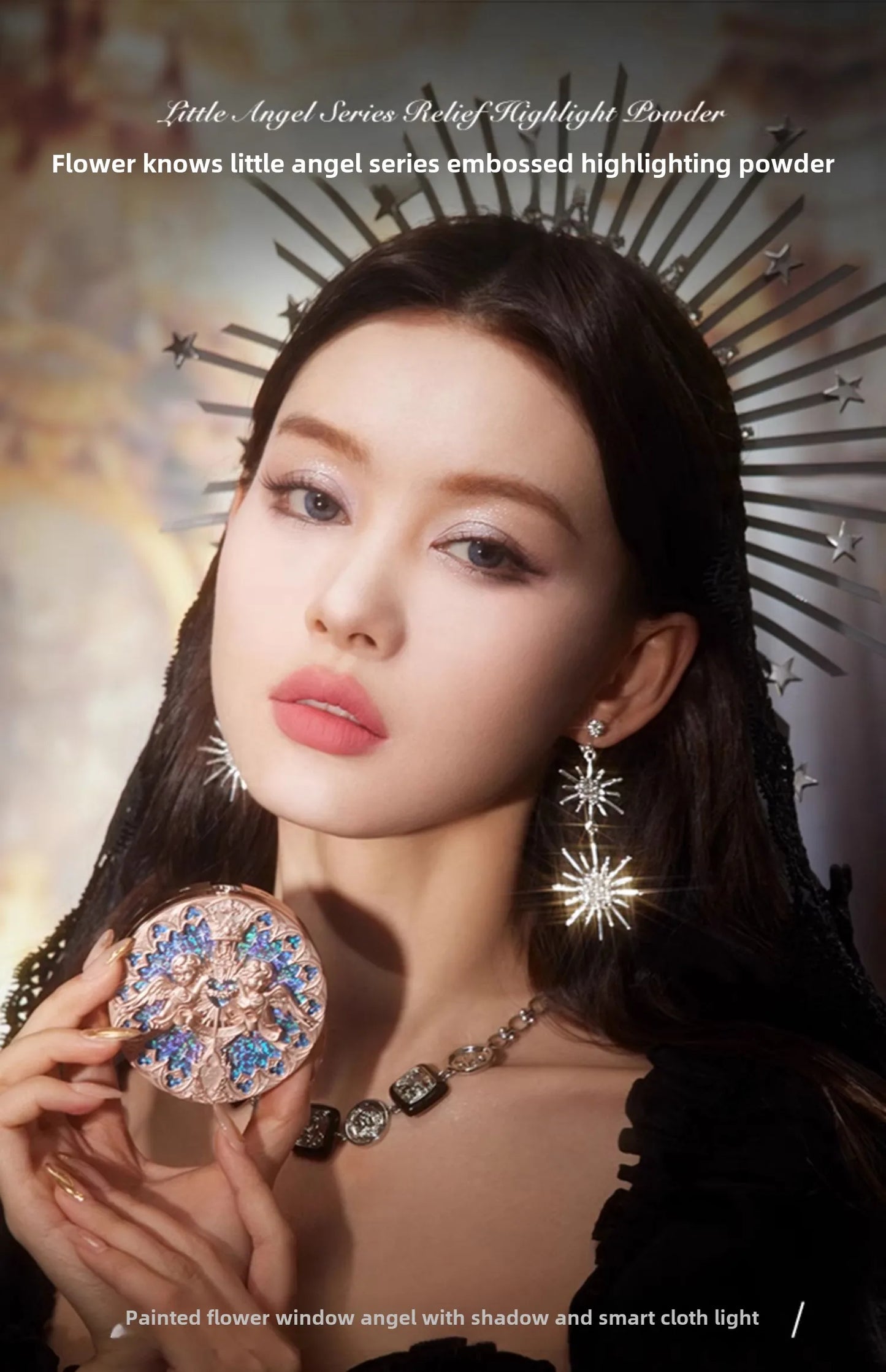 Flower Knows Little Angel Embossed Highlighter Natural brightening water light three-dimensional contour powder