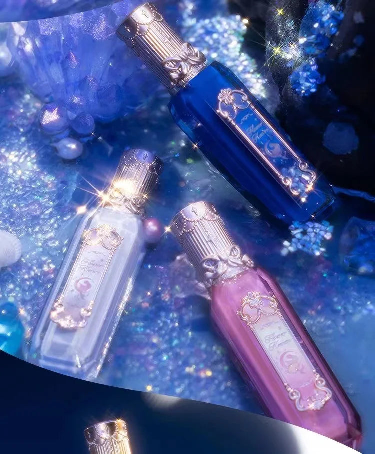 Flower Knows Moonlight Mermaid Series Jewelry Lip Glaze Moisturizing Non-sticky Glossy mirror surface Hydrating Long-lasting