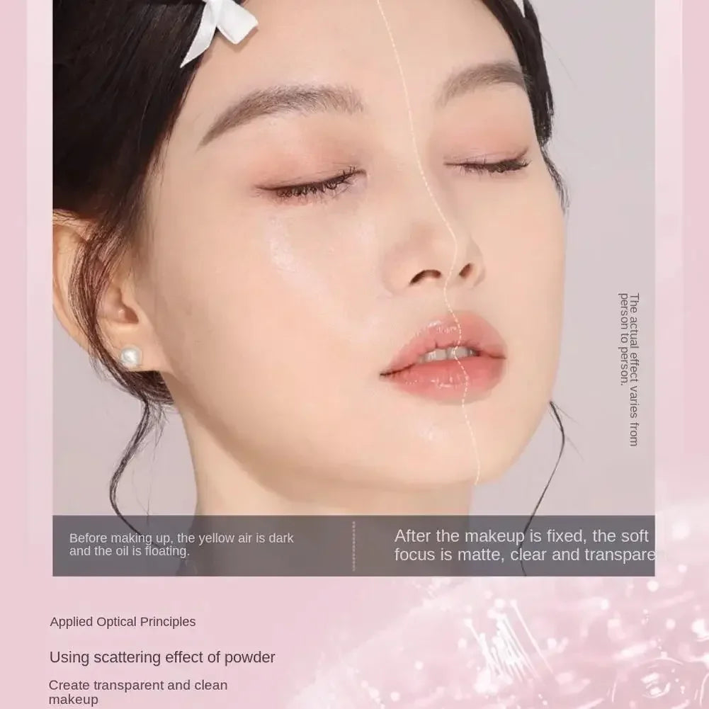 Flower Knows Swan Ballet Setting Rose Scent Loose Powder Makeup Matte Finishing Oil Control Setting Powder Make-up For Women