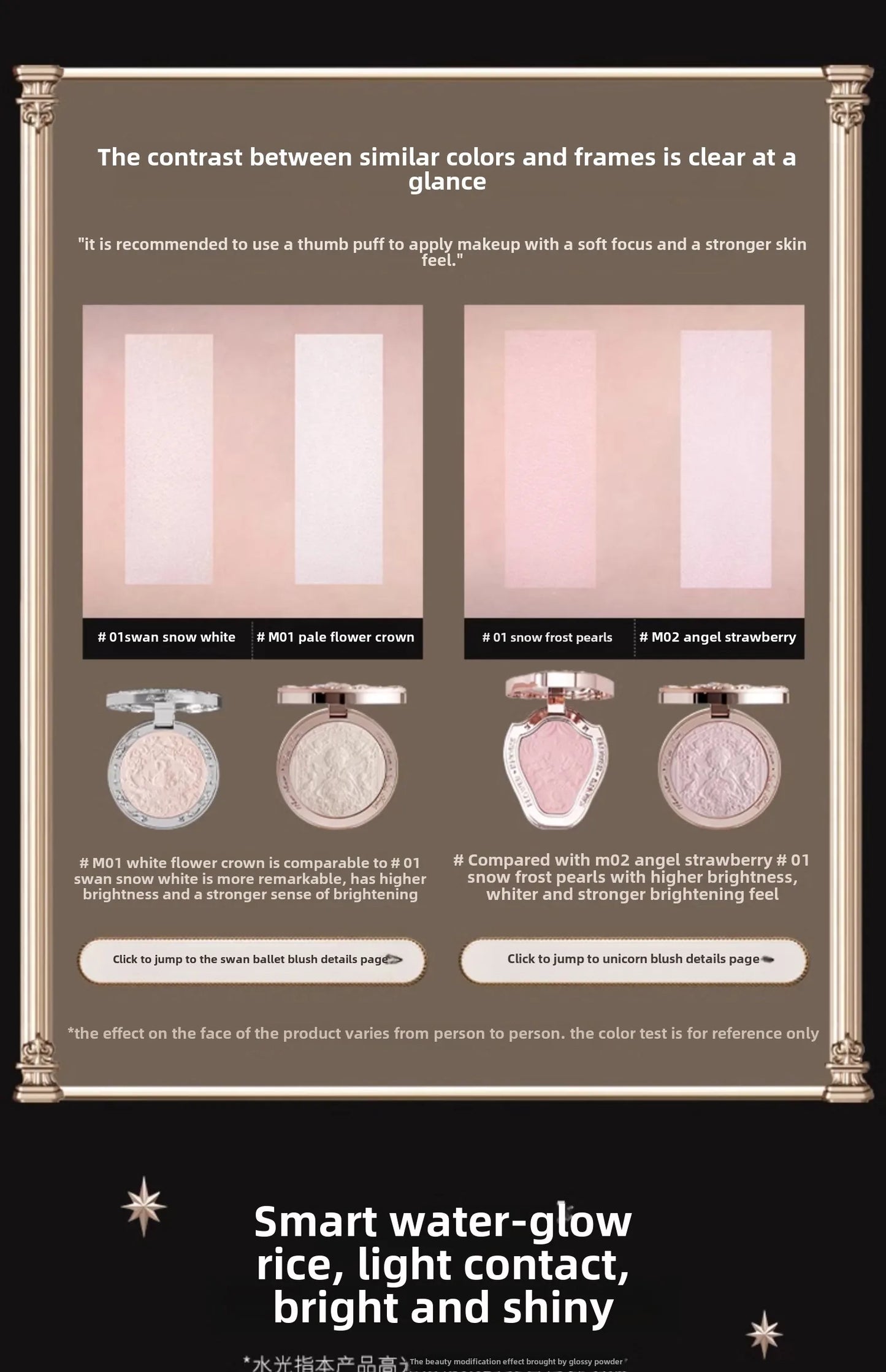 Flower Knows Little Angel Embossed Highlighter Natural brightening water light three-dimensional contour powder