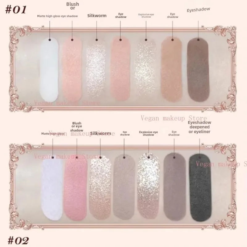 Flower Knows Strawberry Cupid Collection Makeup Sets Facial Palette Eyeshadow Liquid Blush Lipstick Flowerknows Mystery Box