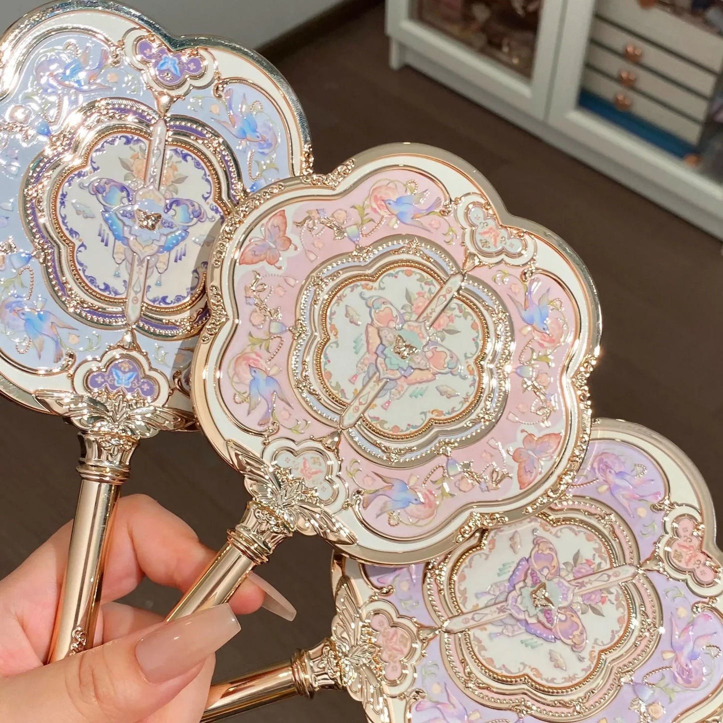 Flower Knows Butterfly Cloud Collar Collection Makeup Mirrors Cosmetic Mirror