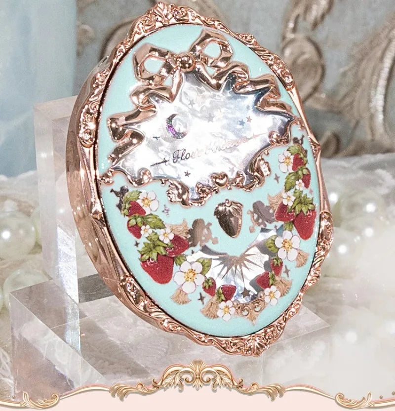 Flower Knows Strawberry Rococo Series Embossed Blush 5g Blush Powder Berry Mary Blusher Palette Makeup Profesional