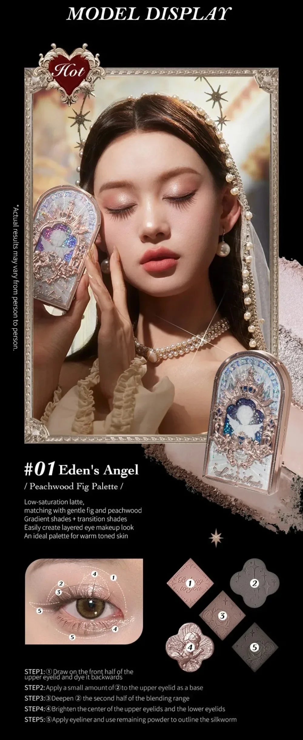 Flower Know Little Angel Collection Makeup Gift Box Eyeshadow Blush Cream Matte Lipstick Highlighter Full Kit All In One
