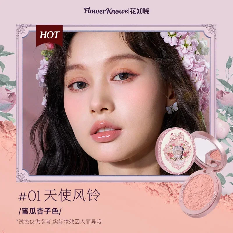 Flower Knows Swan Ballet Setting Rose Scent Loose Powder Makeup Matte Finishing Oil Control Setting Powder Make-up For Women