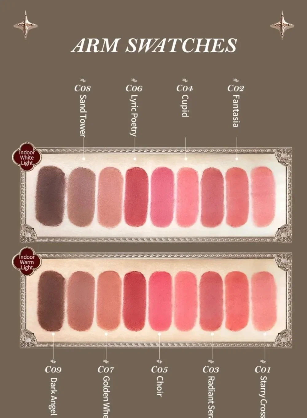 Flower Know Little Angel Collection Makeup Gift Box Eyeshadow Blush Cream Matte Lipstick Highlighter Full Kit All In One