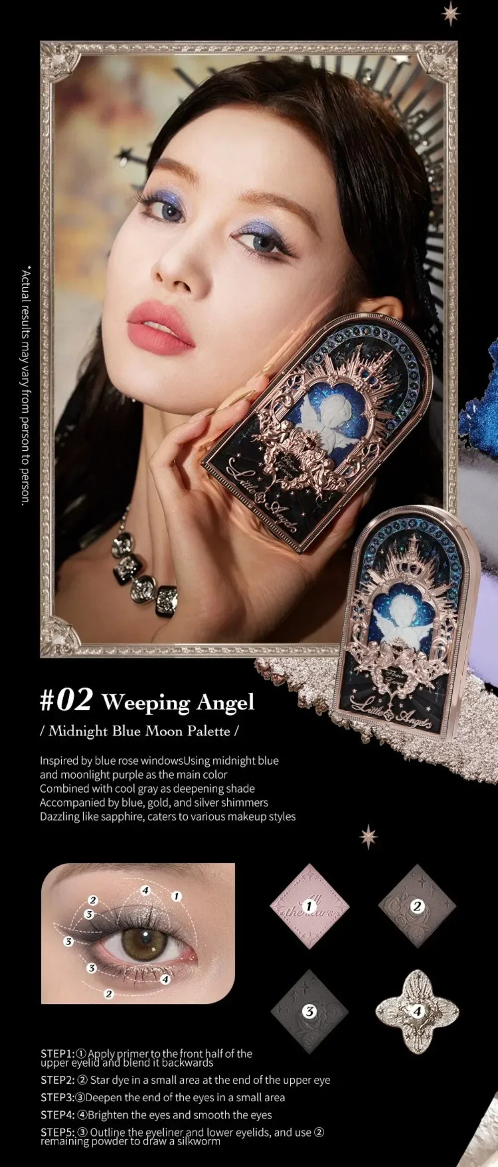 Flower Know Little Angel Collection Makeup Gift Box Eyeshadow Blush Cream Matte Lipstick Highlighter Full Kit All In One